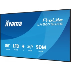 Buy iiyama LH8675UHS-B2AG - 86in 4K UHD Digital Signage Display, Android 11, 4GB... in Cyprus, Nicosia, Limassol, Larnaka, Pafos
