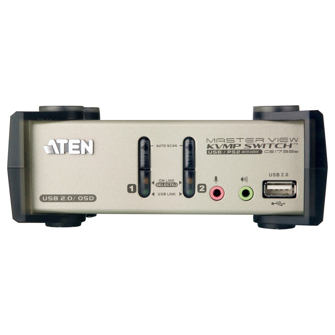 Buy DATA KVM Desktop Switch 2-Port USB - PS 2 VGA KVM Switch with Audio & USB 2.0 Hub (KVM Cables included) ATEN in Cyprus, Nico