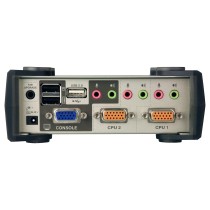 Buy DATA KVM Desktop Switch 2-Port USB - PS 2 VGA KVM Switch with Audio & USB 2.0 Hub (KVM Cables included) ATEN in Cyprus, Nico