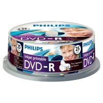 Buy 1x25 Philips DVD-R 4,7GB 16x IW SP in Cyprus, Nicosia, Limassol, Larnaka, Pafos