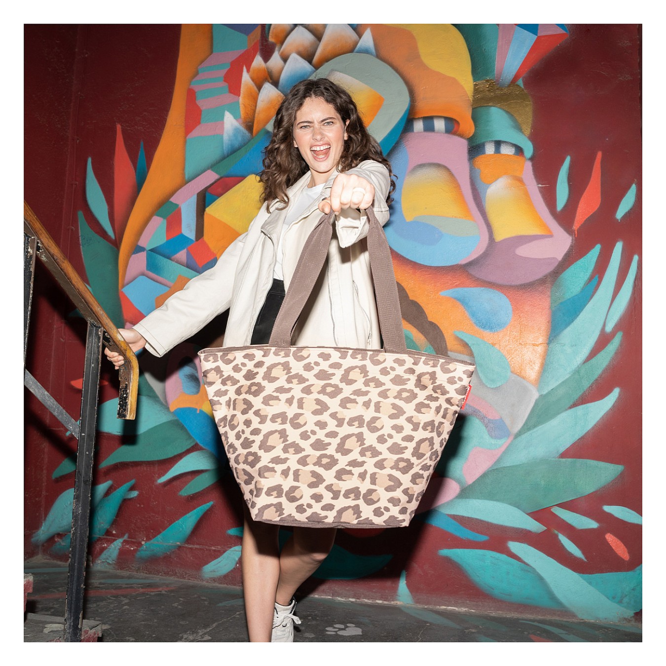 Buy Reisenthel Shopper M leo macchiato in Cyprus, Nicosia, Limassol, Larnaka, Pafos