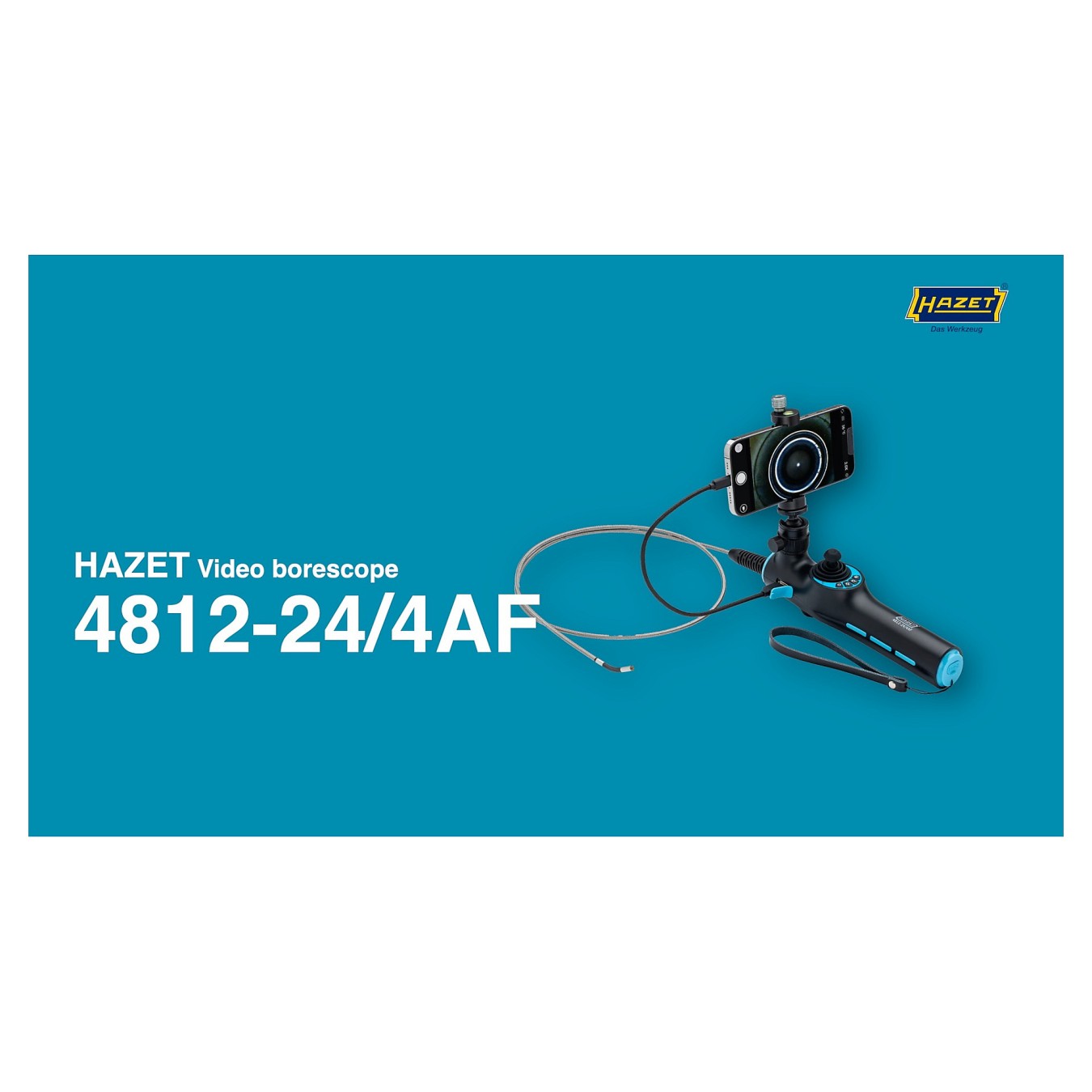 Buy Hazet HD Videoendoskop Satz mit 360 Schwenksonde 3,9mm, 4-teilig (schwarz blau, Foto- und Videoaufnahme via App) in Cyprus, 