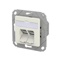 Buy METZ CONNECT Anschlussdose E-DAT C6A LSA++ 2 Port UPk reinwei in Cyprus, Nicosia, Limassol, Larnaka, Pafos