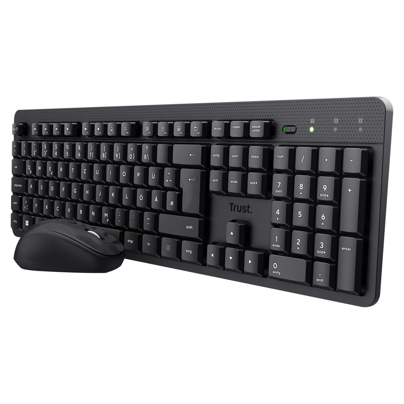Buy Trust TKM-360 - Tastatur-und-Maus-Set - DE schwarz (“b2b brown box') in Cyprus, Nicosia, Limassol, Larnaka, Pafos