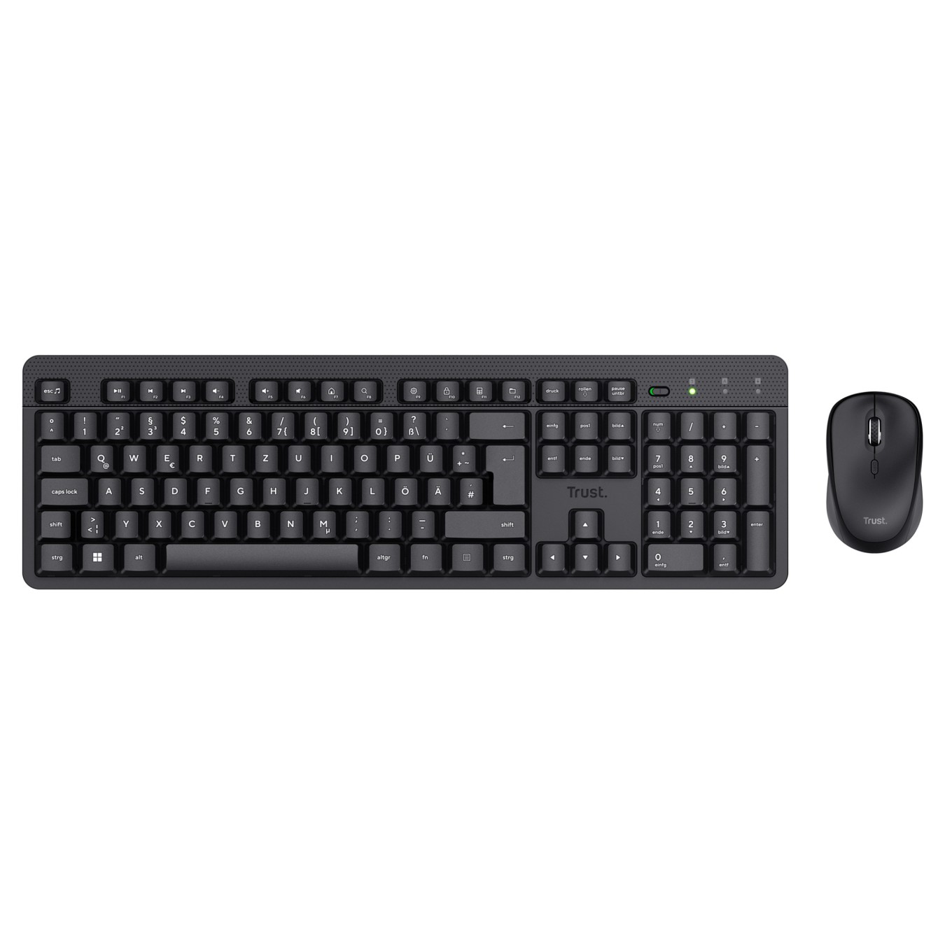 Buy Trust TKM-360 - Tastatur-und-Maus-Set - DE schwarz (“b2b brown box') in Cyprus, Nicosia, Limassol, Larnaka, Pafos