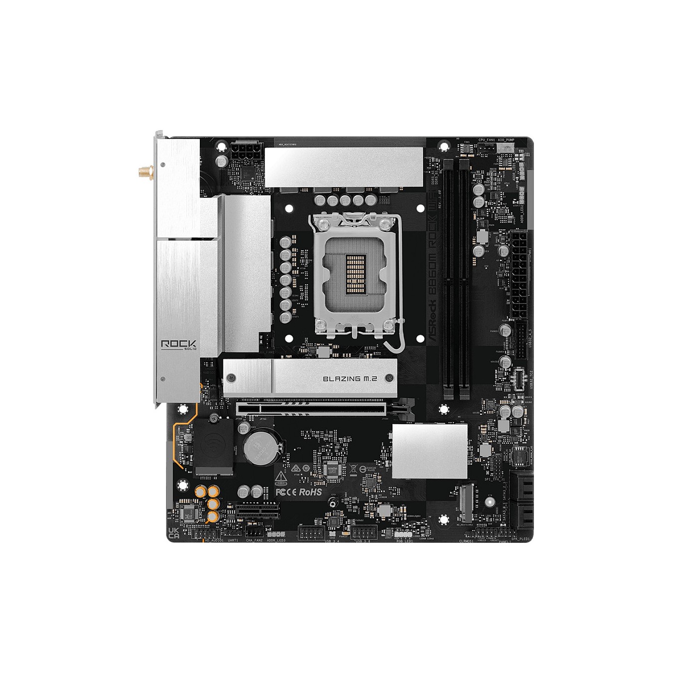 Buy ASRock B860M Rock Wifi 1851 mATX HDMI DP DDR5 in Cyprus, Nicosia, Limassol, Larnaka, Pafos