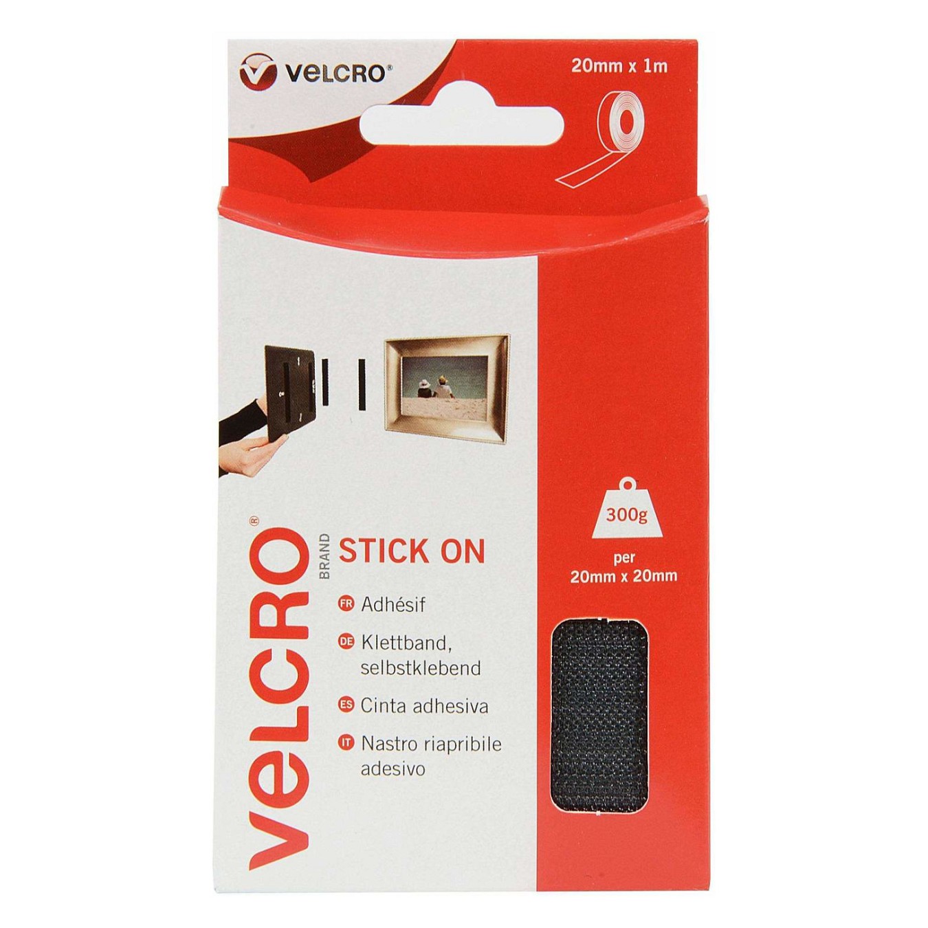 Buy VELCRO Klettband Selbstklebend. Haken & Flausch 20mm x1m Schwarz in Cyprus, Nicosia, Limassol, Larnaka, Pafos