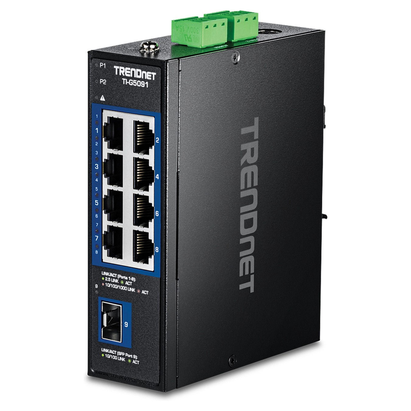 Buy TRENDnet TI-G5091 DIN-Rail Switch 9-Port Industrial 2.5G mit 10G SFP+ Port in Cyprus, Nicosia, Limassol, Larnaka, Pafos