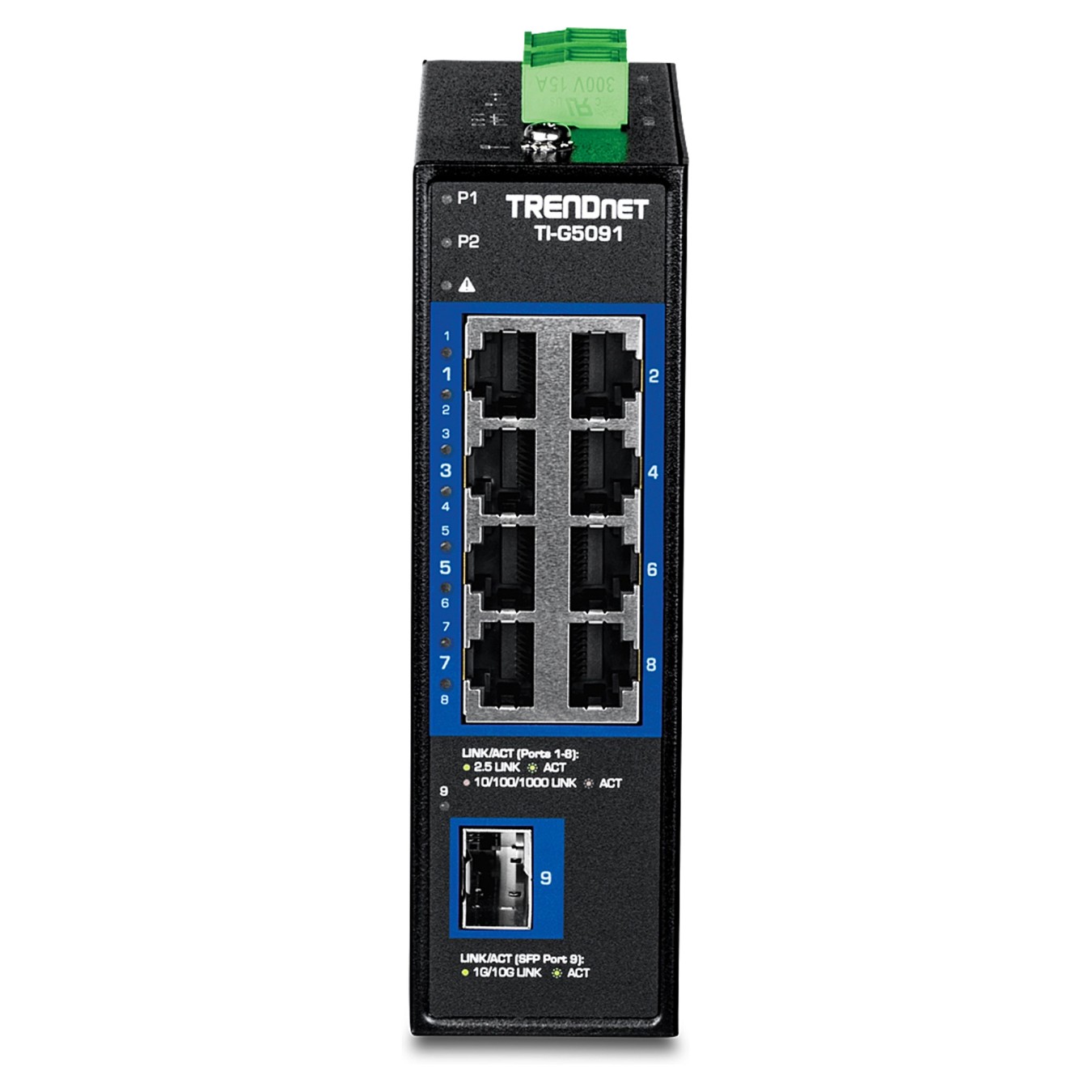 Buy TRENDnet TI-G5091 DIN-Rail Switch 9-Port Industrial 2.5G mit 10G SFP+ Port in Cyprus, Nicosia, Limassol, Larnaka, Pafos