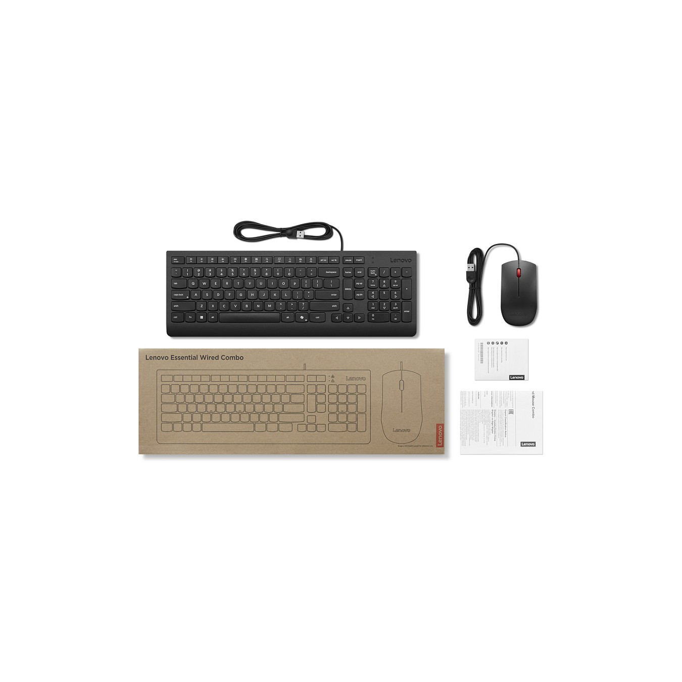 Buy Lenovo ESSENT.WIRED KEYB MOUSE in Cyprus, Nicosia, Limassol, Larnaka, Pafos