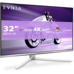 Buy Philips Evnia 32M2N8900 - 31.5in QD-OLED 4K 240Hz Gaming Monitor, White, 2xH... in Cyprus, Nicosia, Limassol, Larnaka, Pafos