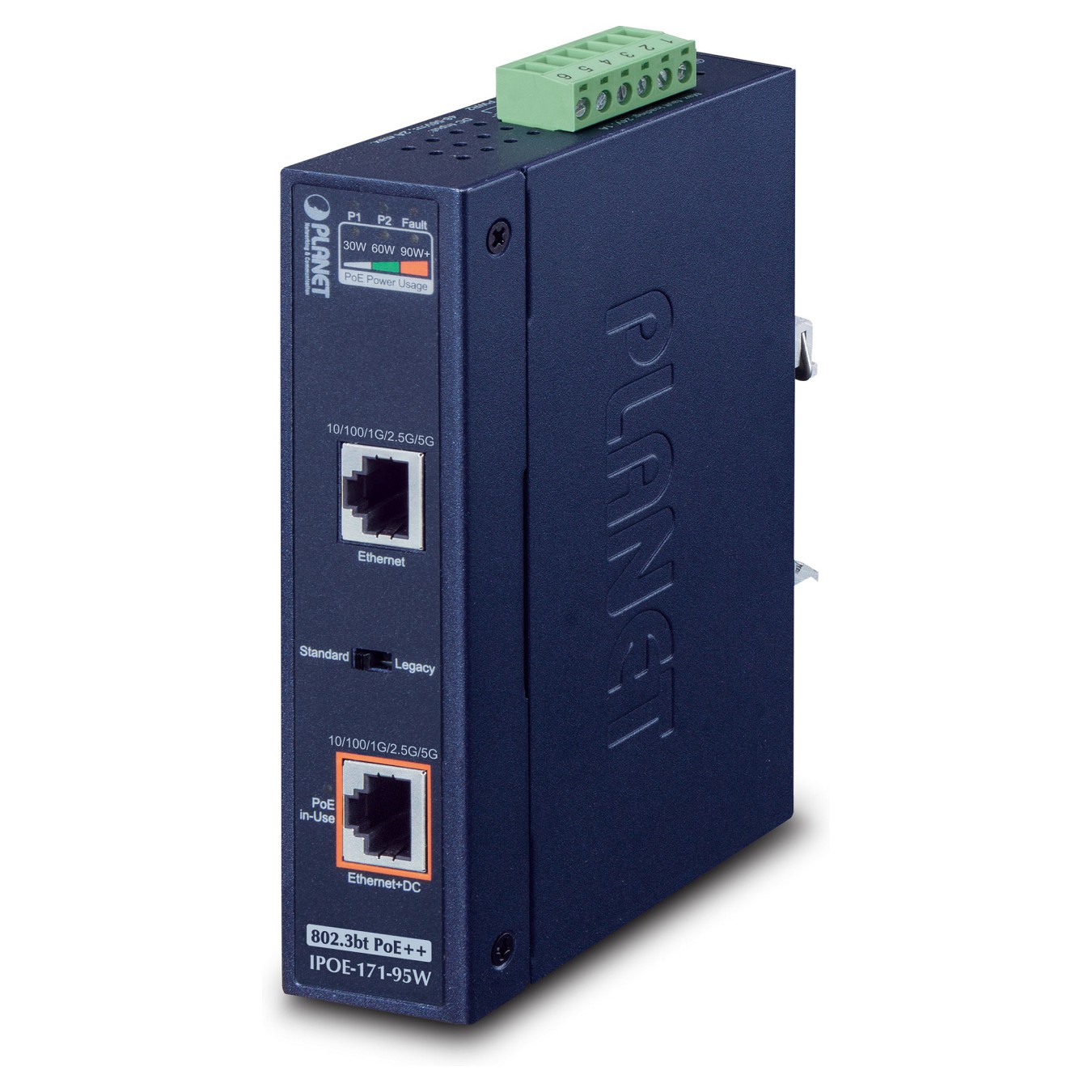 Buy Planet IPOE-171-95W Industrial Single-Port 10 100 1000Mbps in Cyprus, Nicosia, Limassol, Larnaka, Pafos