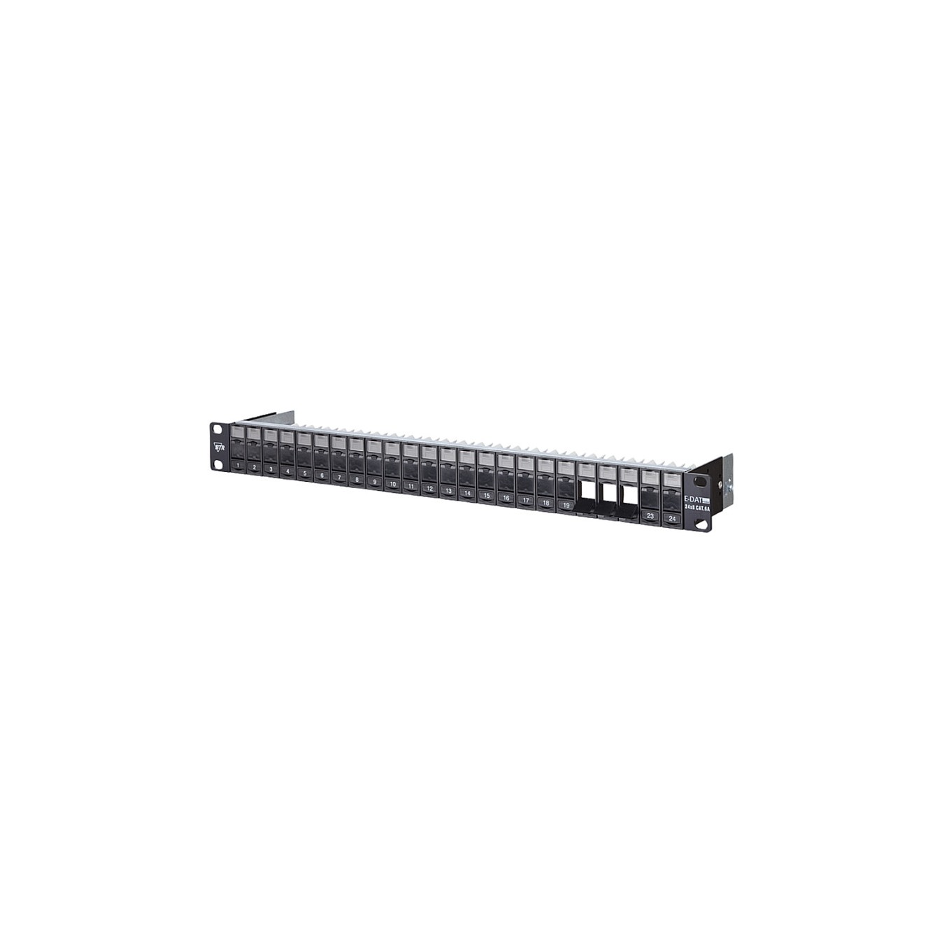 Buy Modul 19 Zoll Modultrger 1HE 24 Port schwarz leer in Cyprus, Nicosia, Limassol, Larnaka, Pafos