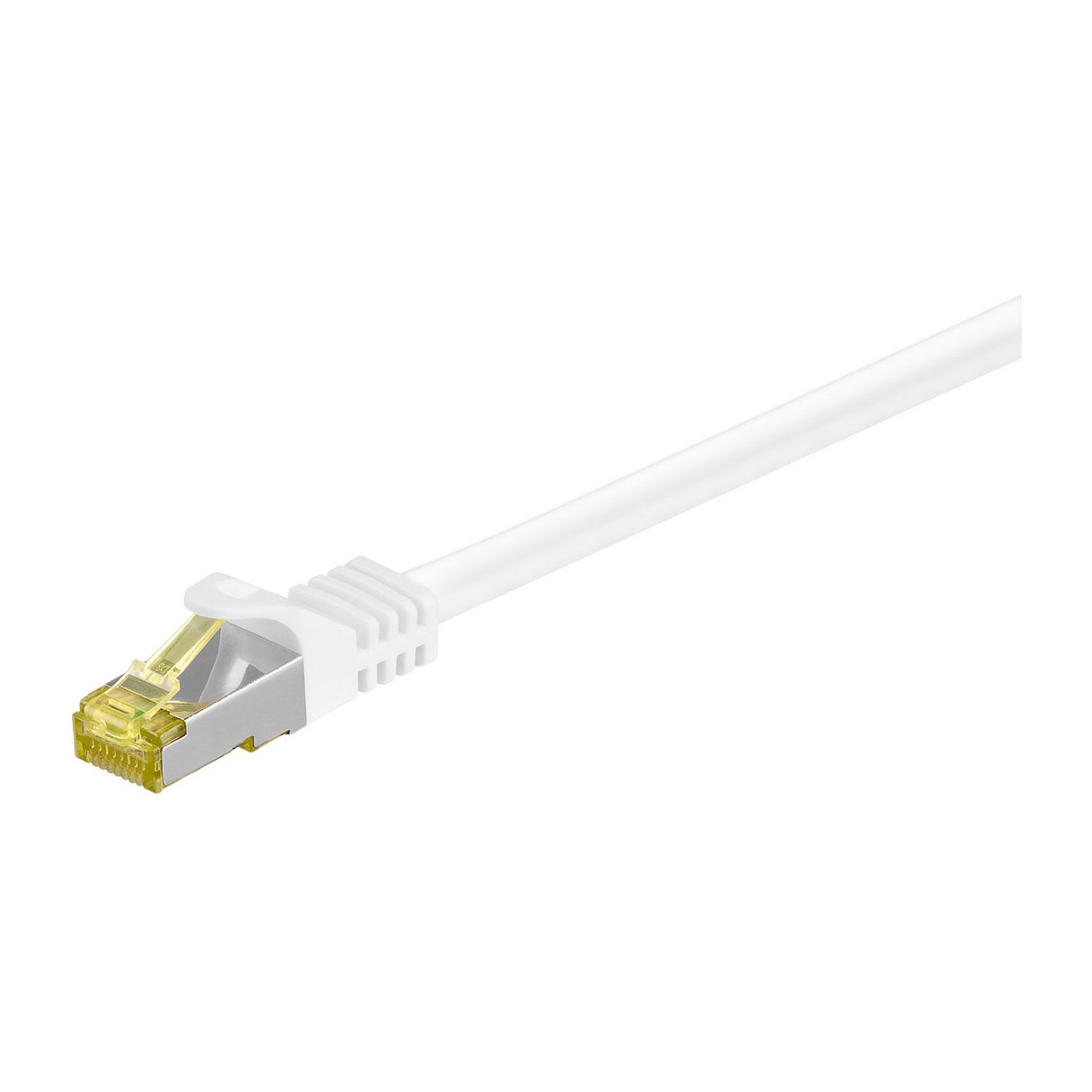 Buy Goobay 2m RJ45 Patchkabel CAT 6A S FTP (PiMF), 500 MHz, mit CAT 7 Rohkabel, weiß LSZH halogenfrei, Kupfer in Cyprus, Nicosia