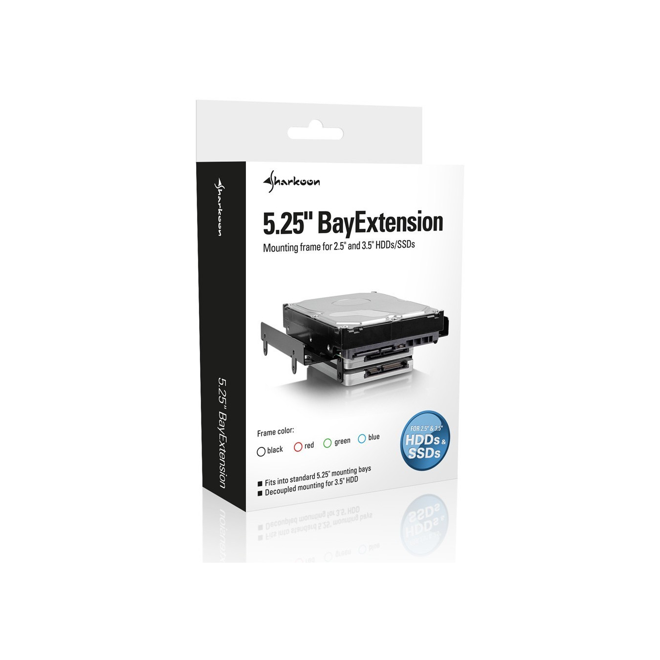 Sharkoon 5.25-inch Bay Extension - Black — Buy in Cyprus with Fast Delivery