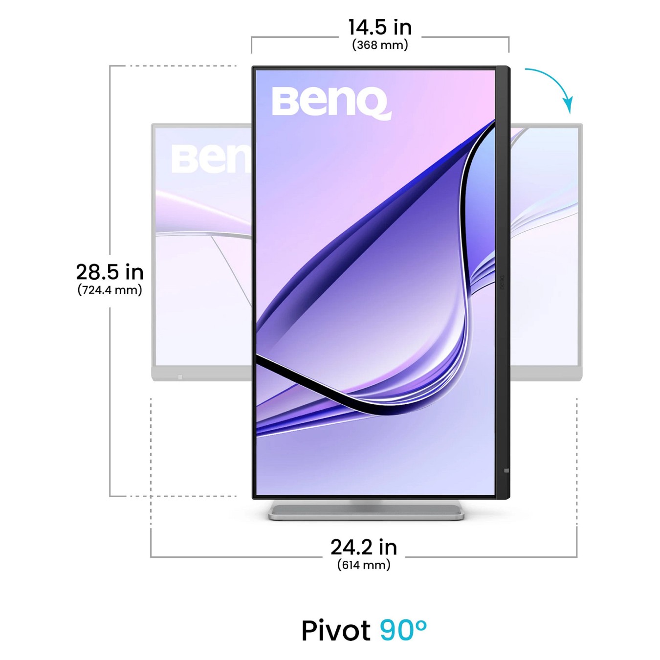 Buy BenQ 68,6cm MA270S 16:9 USB-C HDMI silv. lift piv 5K in Cyprus, Nicosia, Limassol, Larnaka, Pafos