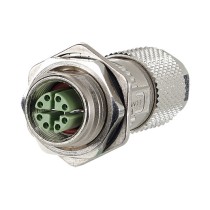 Buy METZ CONNECT M12 Buchse IP67 gerade Flanschgeschirmt X-kodiert Cat. 6A in Cyprus, Nicosia, Limassol, Larnaka, Pafos