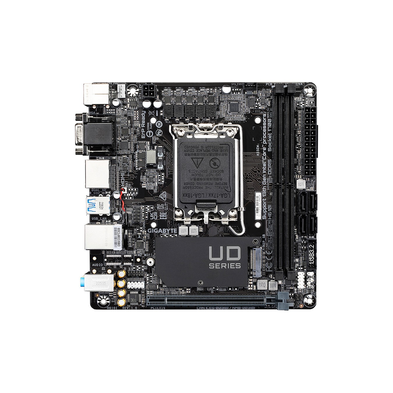 Buy 1700 Gigabyte H610I Mini-ITX in Cyprus, Nicosia, Limassol, Larnaka, Pafos