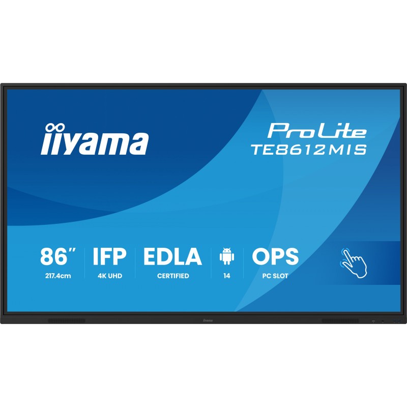 Buy iiyama DS TE8612MIS - 86'' (217 cm) 4K UHD Interactive Touchscreen - Android... in Cyprus, Nicosia, Limassol, Larnaka, Pafos