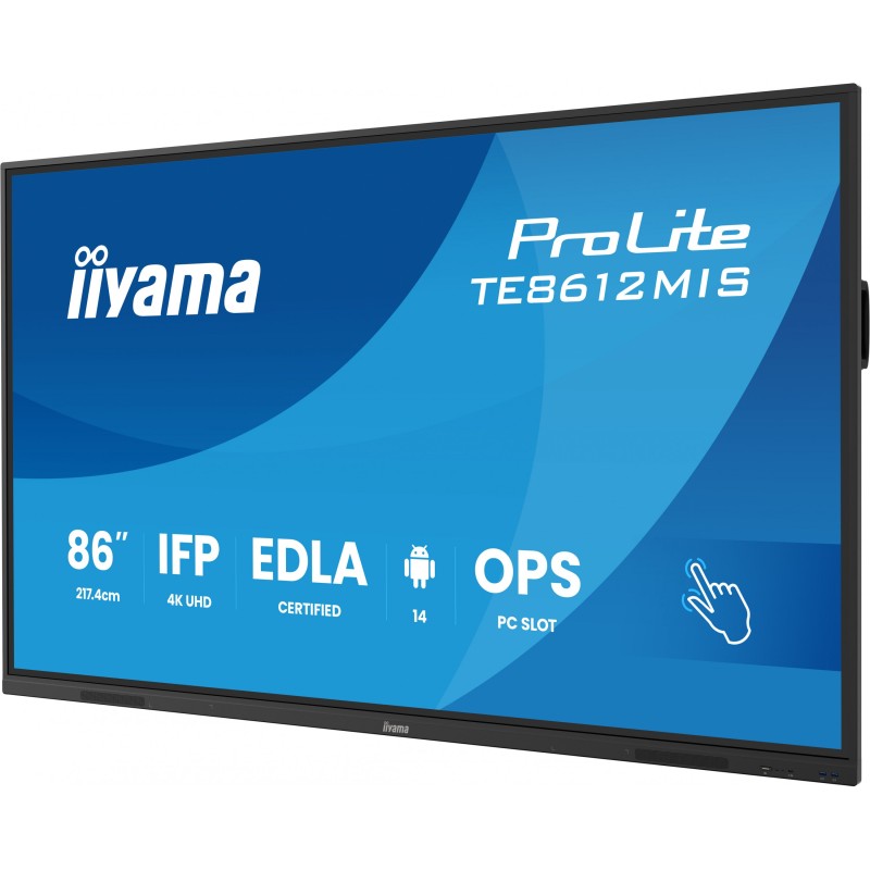 Buy iiyama DS TE8612MIS - 86'' (217 cm) 4K UHD Interactive Touchscreen - Android... in Cyprus, Nicosia, Limassol, Larnaka, Pafos