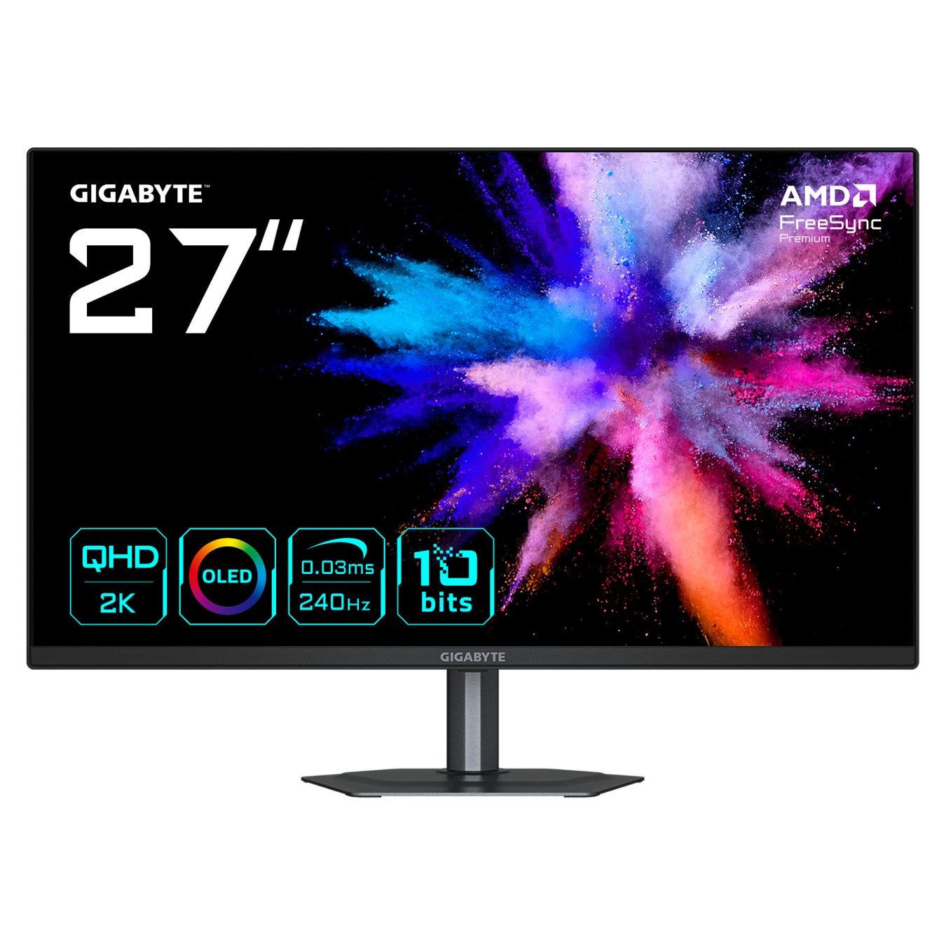 Buy GIGABYTE GO27Q24 68,6cm 27Zoll QD-OLED Monitor 2??560x1440 240Hz 400cd m2 in Cyprus, Nicosia, Limassol, Larnaka, Pafos