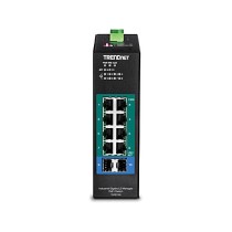 Buy TRENDnet TI-PG102i 10-Port DIN-Rail Switch Industrial Gigabit Managed PoE+ in Cyprus, Nicosia, Limassol, Larnaka, Pafos