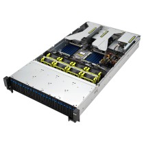 Buy Barebone Server Asus Rack Server RS521A-E12-RS24U 1G 2kW 16NVMe FAN RH OCP GPU 2U Single Sockel SP5 90SF03X1-M000R0 in Cypru