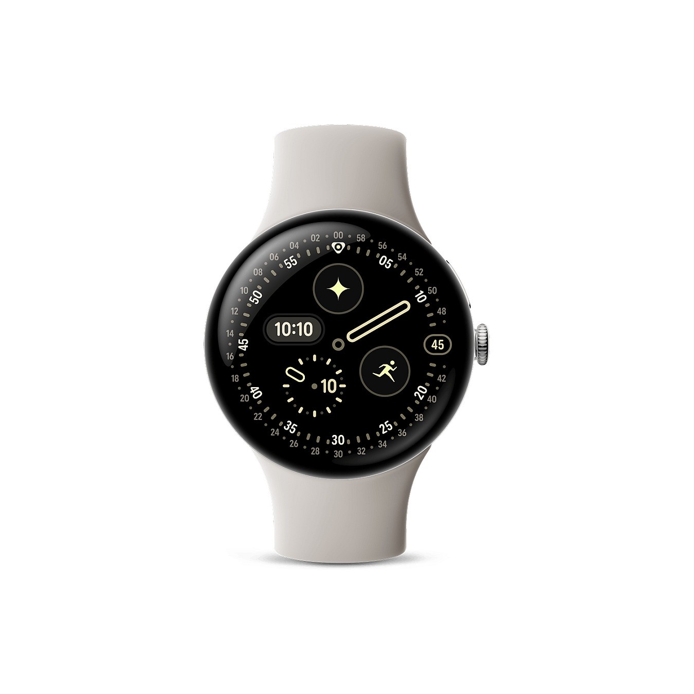 Buy Google Pixel Watch 4 (45mm) WiFi silber porcelain in Cyprus, Nicosia, Limassol, Larnaka, Pafos