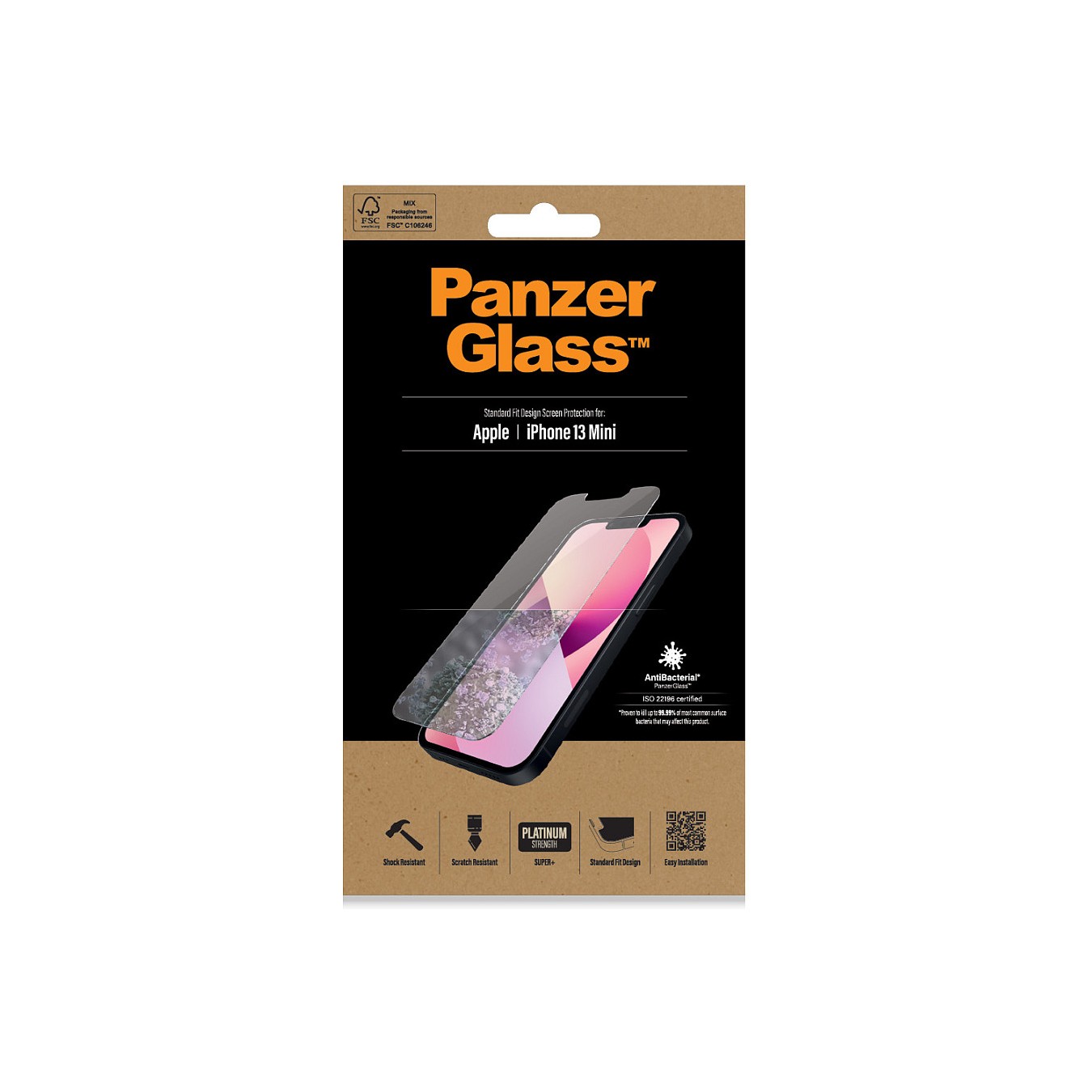 Buy PanzerGlass® für iPhone 13 mini Standard (antibakteriell) in Cyprus, Nicosia, Limassol, Larnaka, Pafos