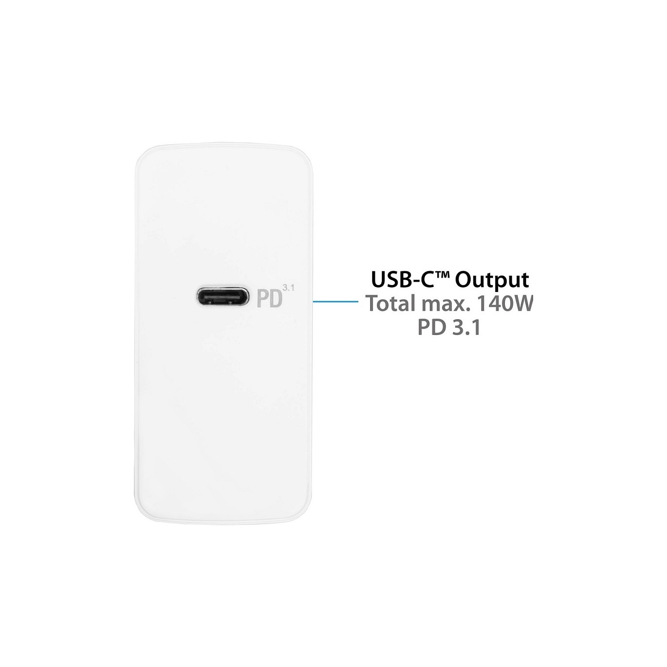 Buy GoodConnections Charger 140W USB-C QC5.0 incl. 1,2m USB-C Cable Weiß in Cyprus, Nicosia, Limassol, Larnaka, Pafos