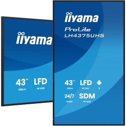 Buy IIYAMA LH4375UHS-B2AG - 42.5" 4K UHD Android 11 Signage Display, 32GB/4GB, W... in Cyprus, Nicosia, Limassol, Larnaka, Pafos