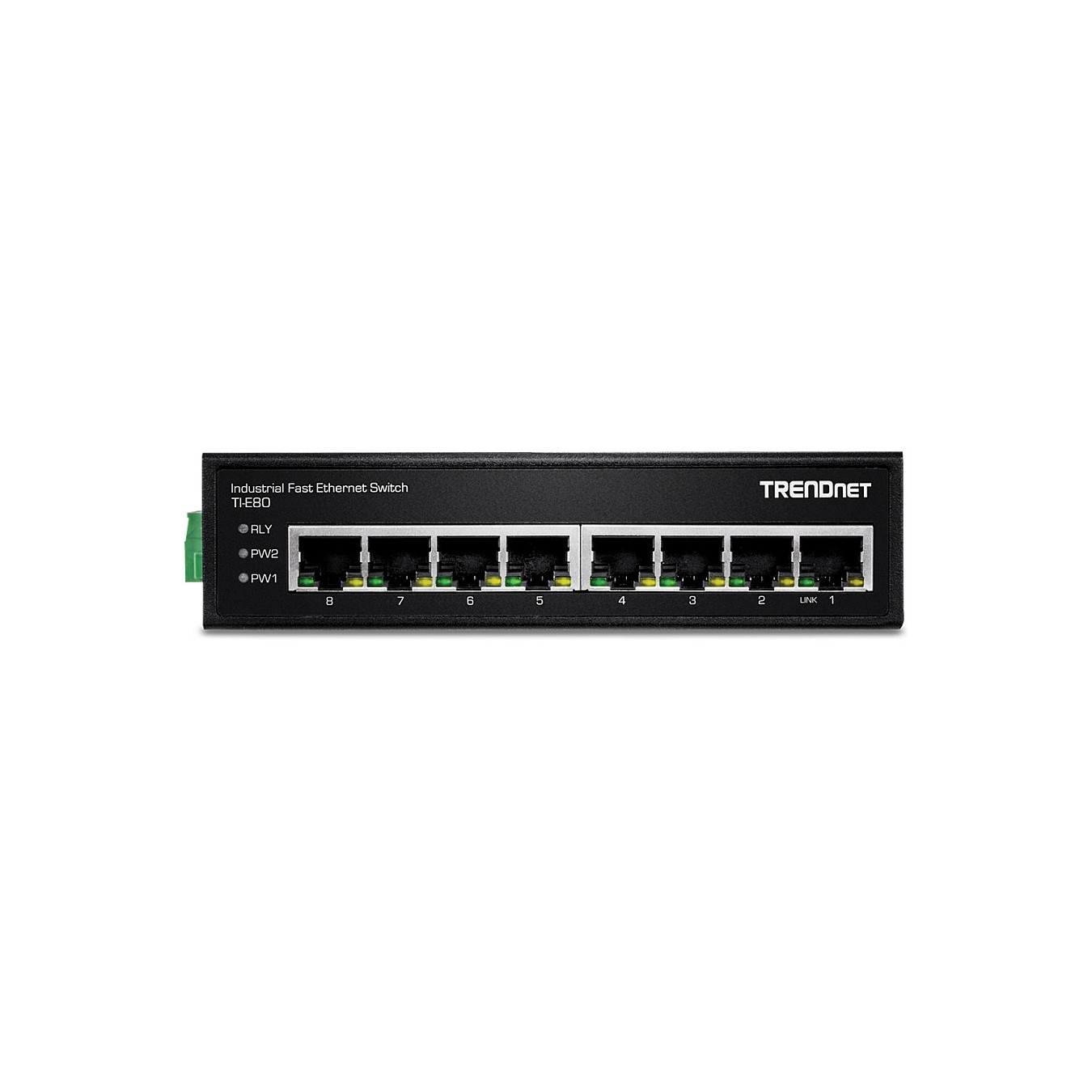 Buy TRENDnet TI-E80 Industrial Fast Ethernet DIN-Rail Switch 8-Port in Cyprus, Nicosia, Limassol, Larnaka, Pafos