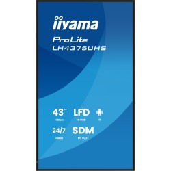 Buy IIYAMA LH4375UHS-B2AG - 42.5" 4K UHD Android 11 Signage Display, 32GB/4GB, W... in Cyprus, Nicosia, Limassol, Larnaka, Pafos