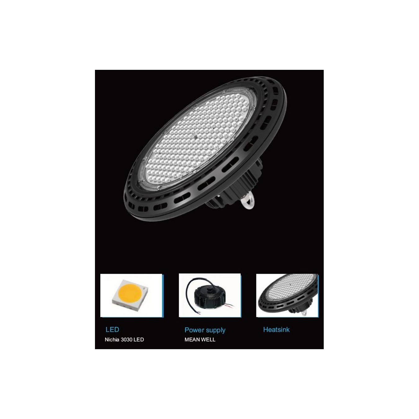 Buy Synergy 21 LED Spot Pendelleuchte UFO 150W für Industrie Lagerhallen cw 120° DIM in Cyprus, Nicosia, Limassol, Larnaka, Pafo
