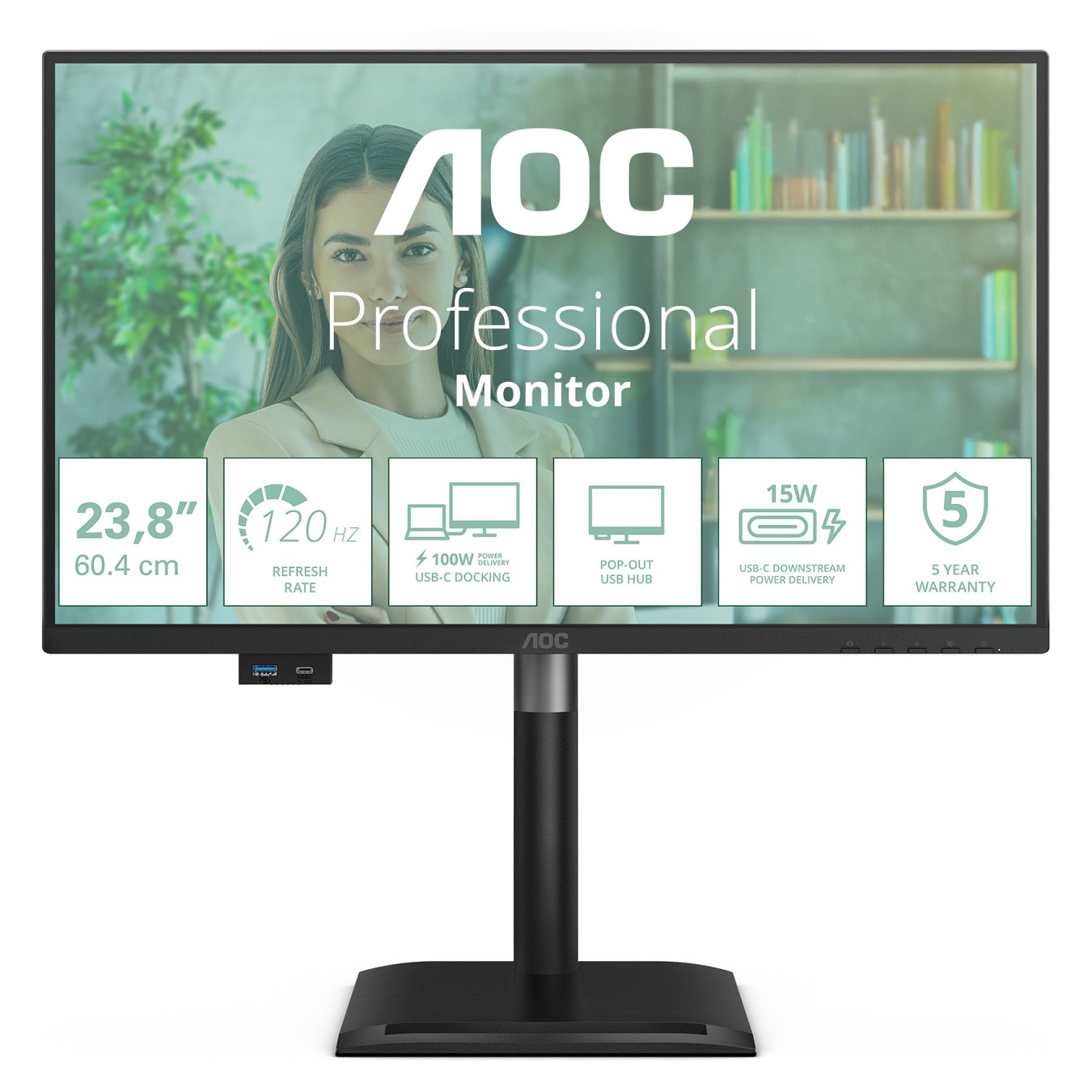 Buy AOC 24P4CV Gaming-Monitor 60,5 cm (23,8') in Cyprus, Nicosia, Limassol, Larnaka, Pafos