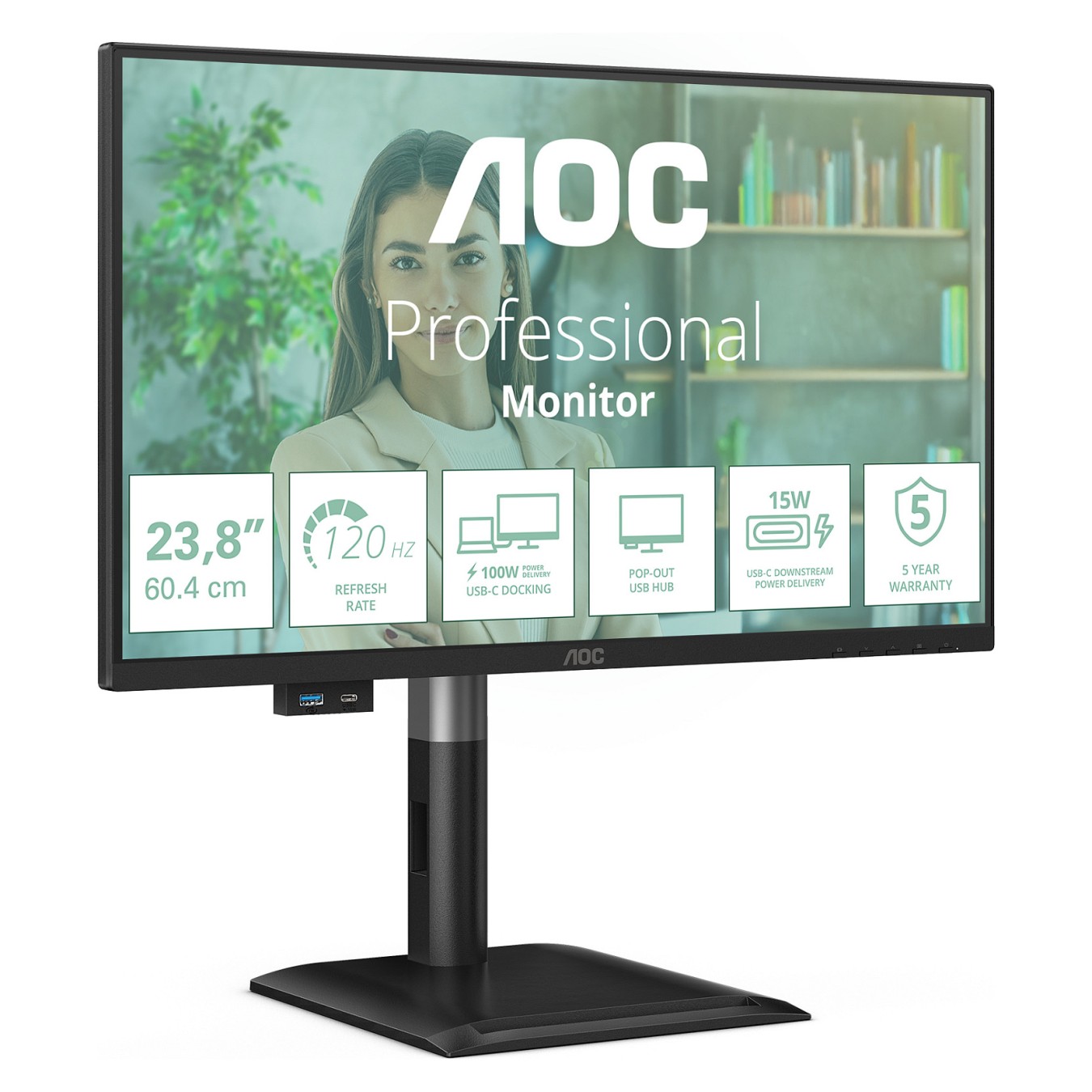 Buy AOC 24P4CV Gaming-Monitor 60,5 cm (23,8') in Cyprus, Nicosia, Limassol, Larnaka, Pafos