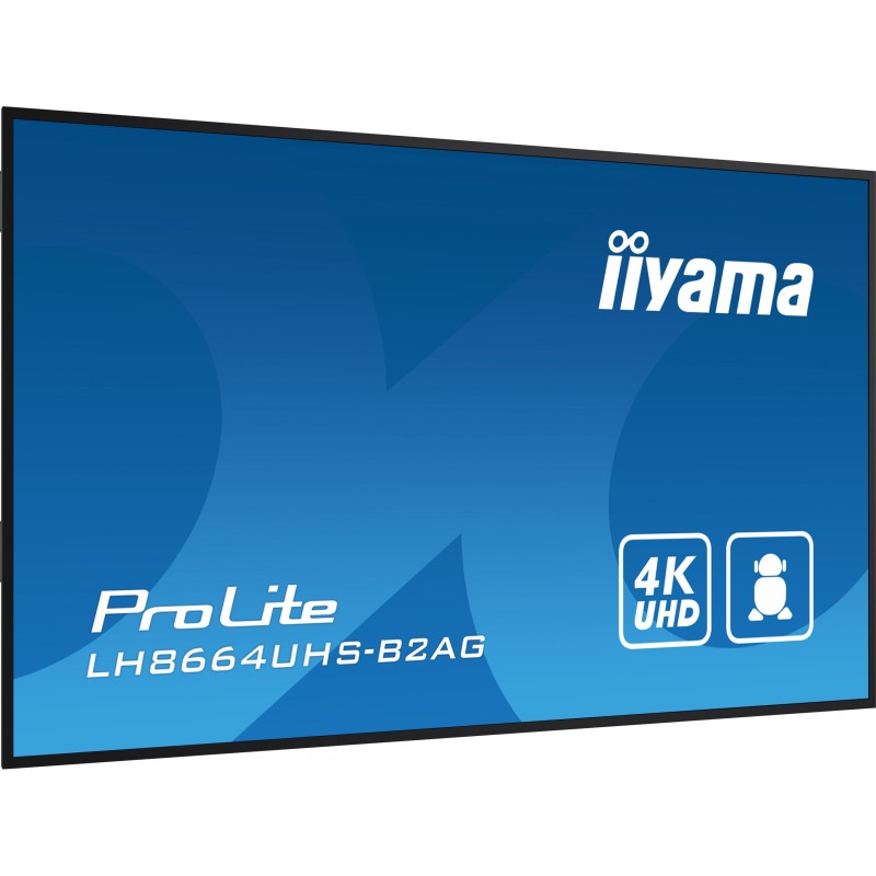 Buy iiyama LH8664UHS-B2AG - 86-inch 4K IPS Digital Signage Panel, Android 11, A5... in Cyprus, Nicosia, Limassol, Larnaka, Pafos