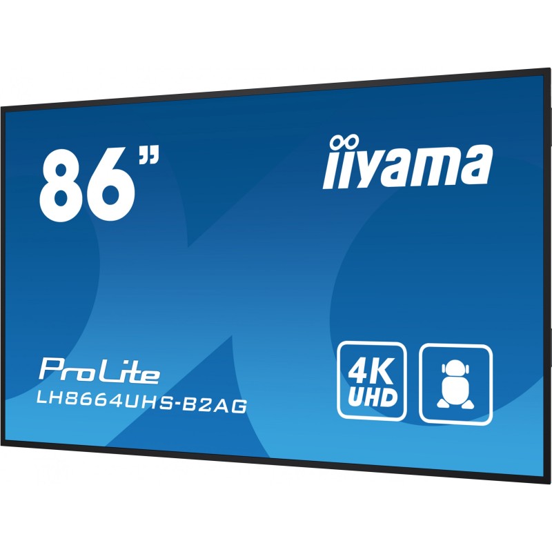 Buy iiyama LH8664UHS-B2AG - 86-inch 4K IPS Digital Signage Panel, Android 11, A5... in Cyprus, Nicosia, Limassol, Larnaka, Pafos