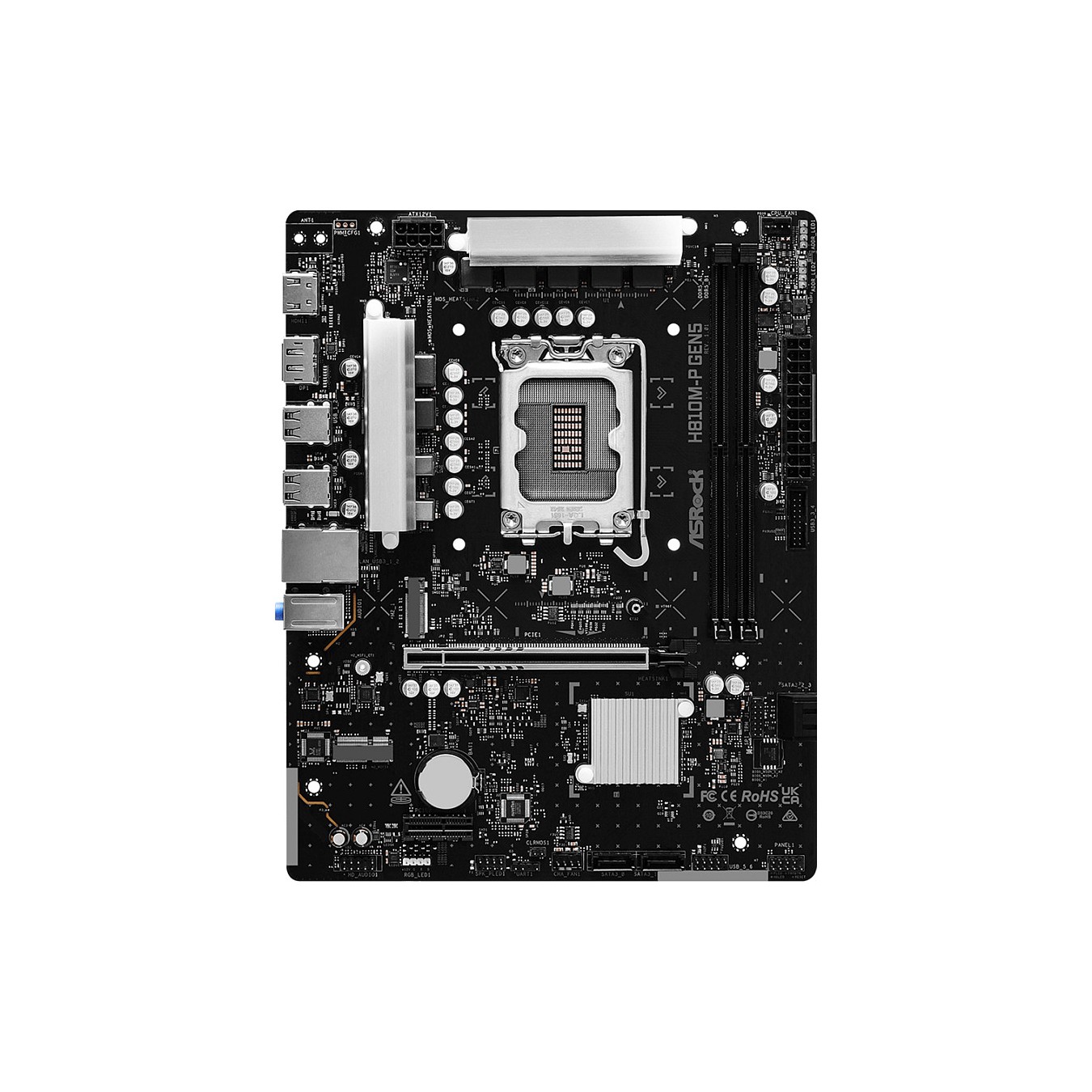 Buy ASROCK H810M-P GEN5 DDR5 Intel S1851 90-MXBUE0-A0UAYZ retail in Cyprus, Nicosia, Limassol, Larnaka, Pafos