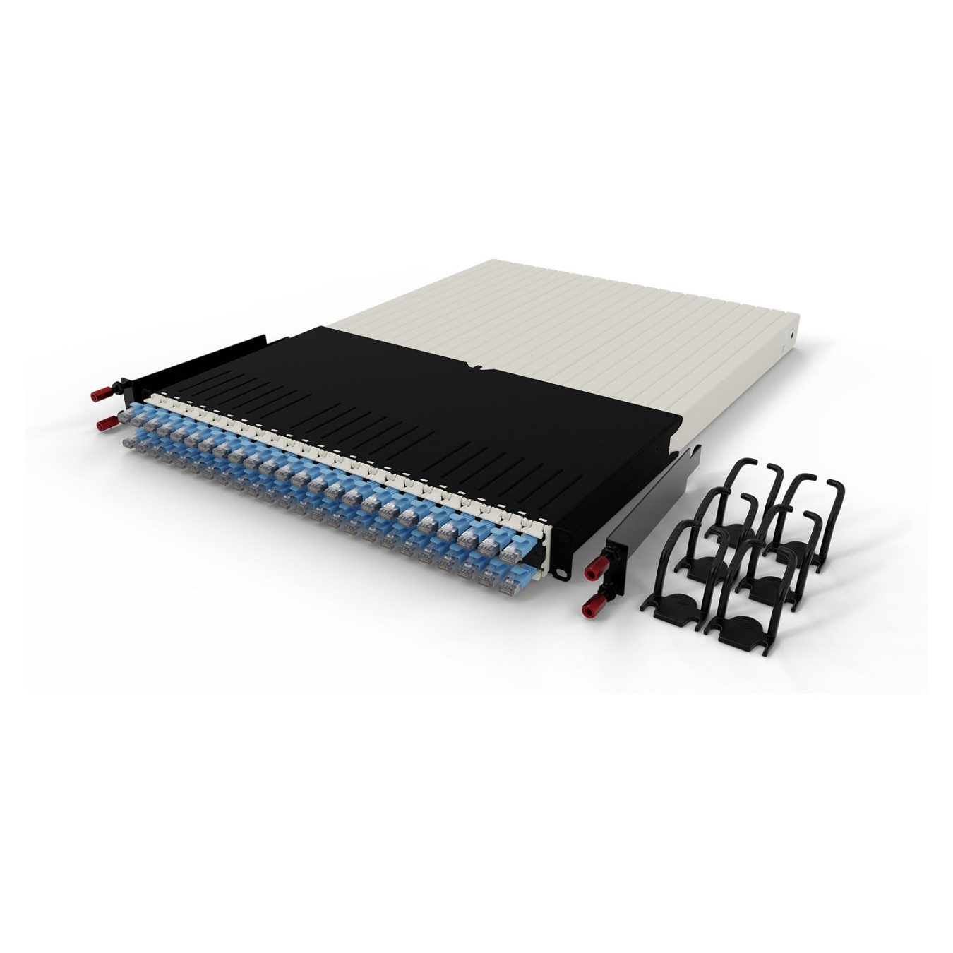Buy Patchbox patchbox.one Kabeleinzugssystem 30RU STP (1.8 m) mit 24 Kassetten. Patchkabel Cat. 6a. U FTP. PoE. Kabel blau in Cy