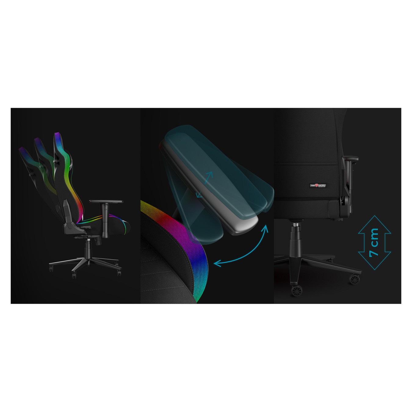 Buy Genesis Gaming Stuhl TRIT 660 RGB schwarz in Cyprus, Nicosia, Limassol, Larnaka, Pafos