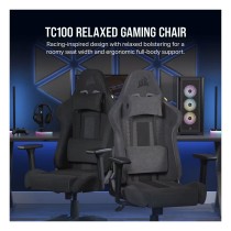 Buy CORSAIR Gaming Stuhl TC100 RELAXED - Fabric (Black) in Cyprus, Nicosia, Limassol, Larnaka, Pafos
