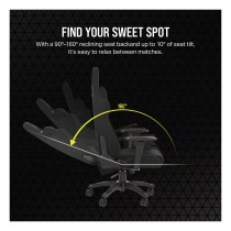 Buy CORSAIR Gaming Stuhl TC100 RELAXED - Fabric (Black) in Cyprus, Nicosia, Limassol, Larnaka, Pafos