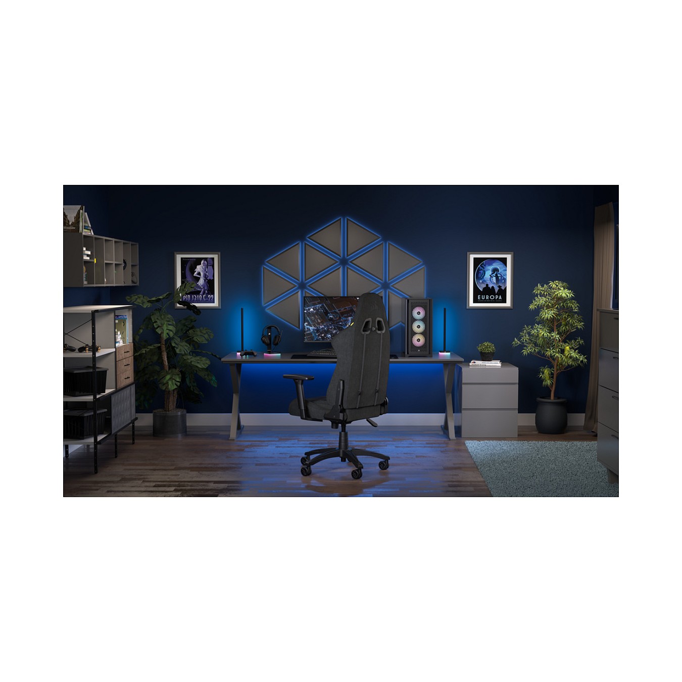 Buy CORSAIR Gaming Stuhl TC100 RELAXED - Fabric (Black) in Cyprus, Nicosia, Limassol, Larnaka, Pafos