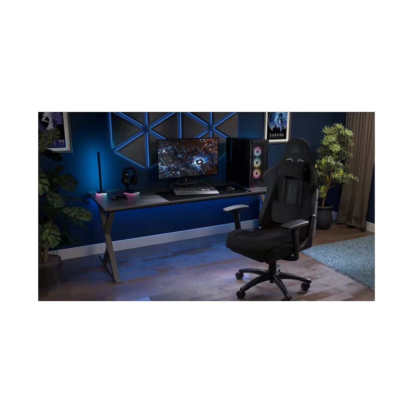 Buy CORSAIR Gaming Stuhl TC100 RELAXED - Fabric (Black) in Cyprus, Nicosia, Limassol, Larnaka, Pafos