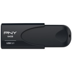 Buy PNY Attaché 4 USB 3.2 Gen1 Flash Drive - 64GB - Black (Capless, USB-A, 80 M... in Cyprus, Nicosia, Limassol, Larnaka, Pafos