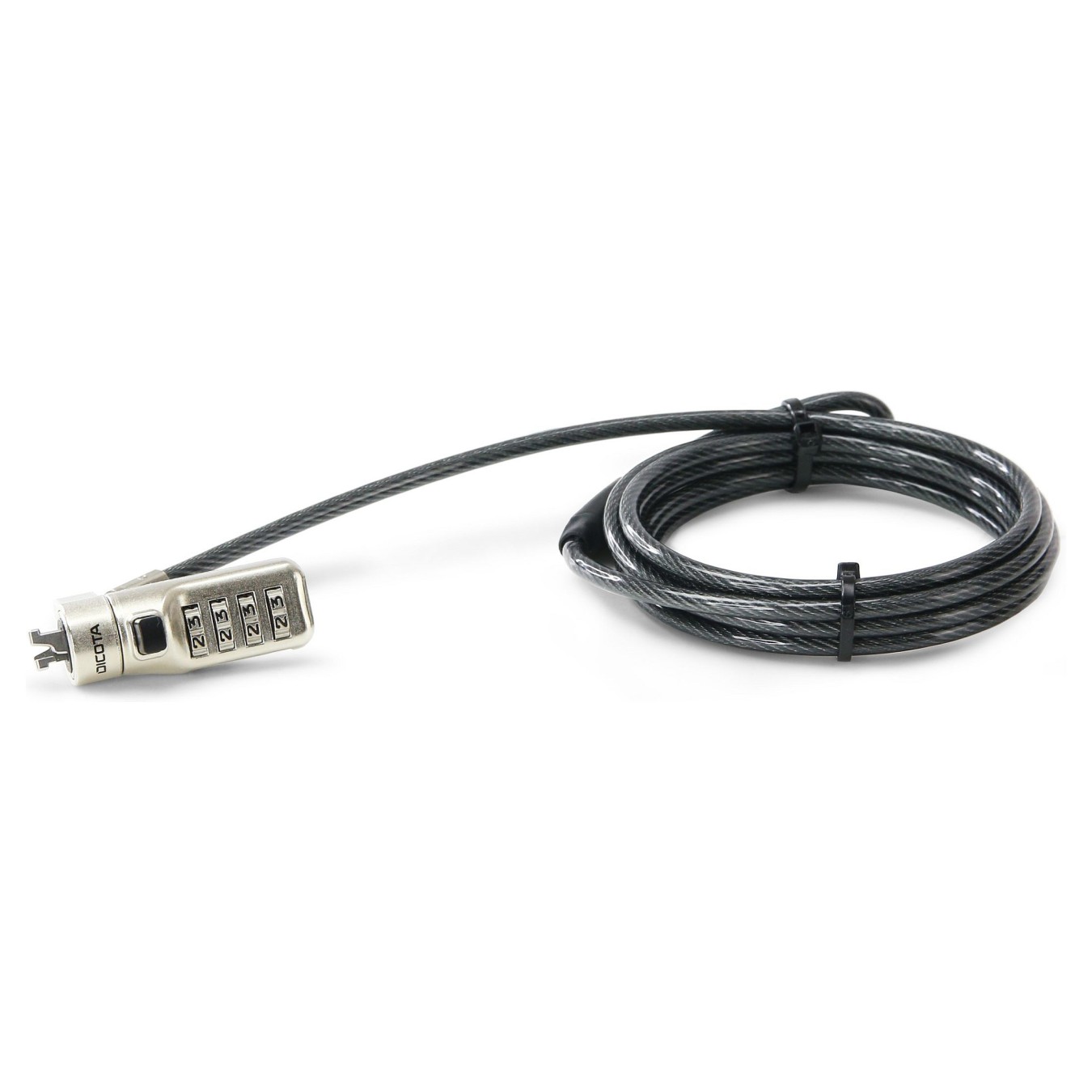 Buy Dicota Security Cable N-Lock combi. res. 2.5x6mm slot.single in Cyprus, Nicosia, Limassol, Larnaka, Pafos