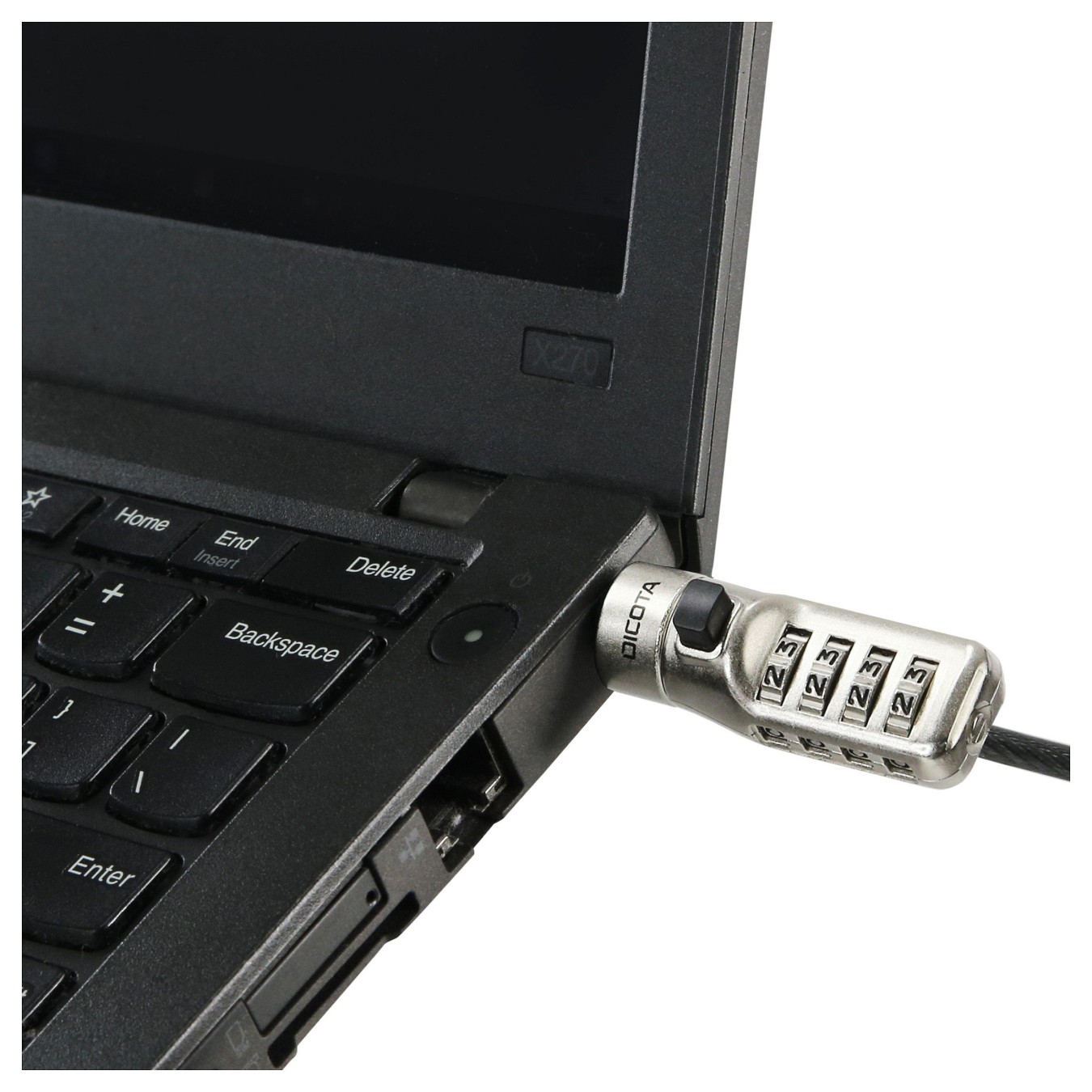 Buy Dicota Security Cable N-Lock combi. res. 2.5x6mm slot.single in Cyprus, Nicosia, Limassol, Larnaka, Pafos