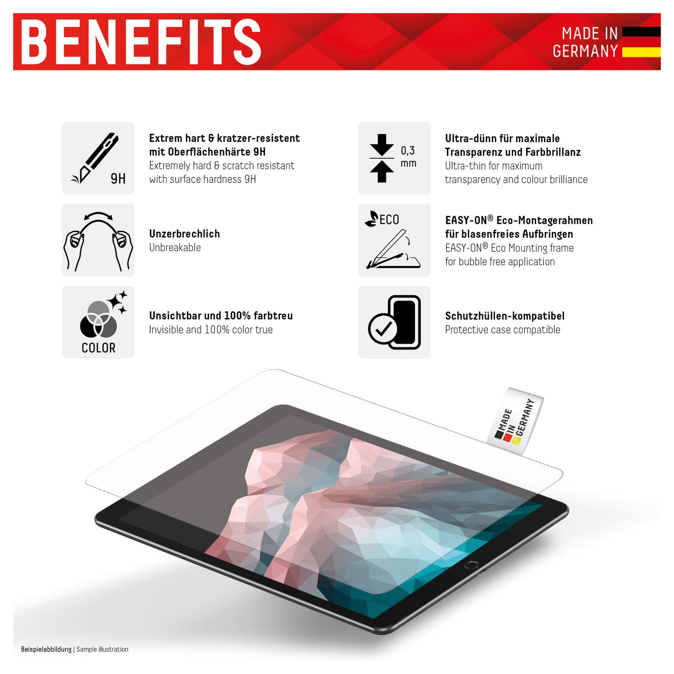 Buy Displex Schutzfolie f. Ipad Pro 11'' (1. 2. 3. 4. Gen.) und Air (4. 5. Gen.) in Cyprus, Nicosia, Limassol, Larnaka, Pafos