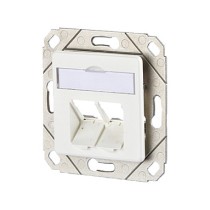 Buy METZ CONNECT Modul Anschlussdose UPk 2 Port unbestuckt reinweiss in Cyprus, Nicosia, Limassol, Larnaka, Pafos